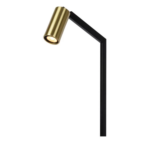 Lucide SYBIL - Floor reading lamp - 1xGU10 - Black - detail 1